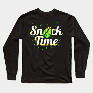 Veggie Snack Time - Vegetarian And Vegan Long Sleeve T-Shirt